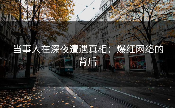 当事人在深夜遭遇真相：爆红网络的背后